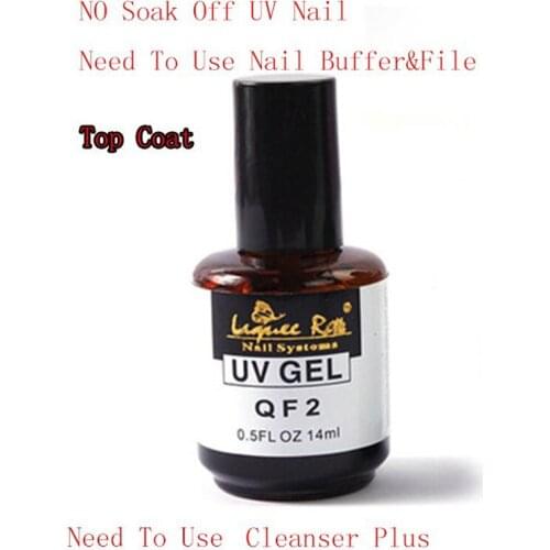 Professional Long Lasting Nail Gel Top Coat 14ml Top Gel For UV Gel Polish Acrylic Nail Art Tool