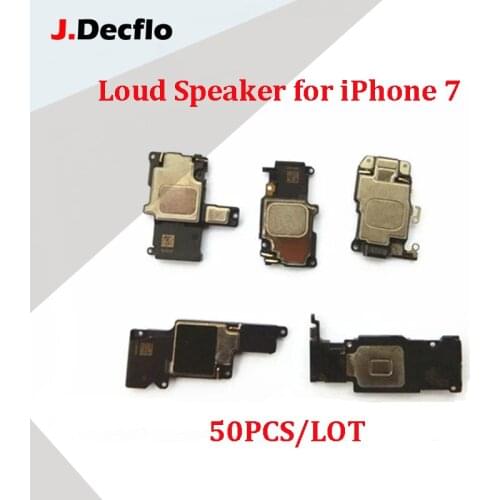 JDecflo 50Pcs/Lot Loud Speaker For iPhone 7 6 6S Plus 5.5'' 7+ Loudspeaker Ringer Buzzer Flex Cable Replacement Parts Repair