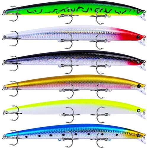 Fishing Supplies Metal Hook 185cm/24g 6-color Floating Tail Holographic Fish Lure Metal Bionic Fish Lure Fishing Gear