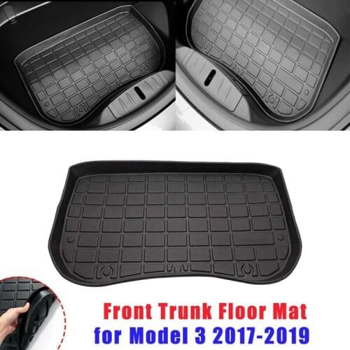 Cargo Mat All-Protection Heavy Duty Front Trunk Liner Waterproof Protective Pads Mat for Tesla Model 3 2017-2019
