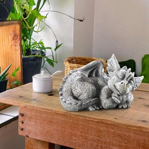 Statue Model Multi-use Handmade Resin Garden Excellent Workmanship Dragon Statue Display Figurines Statue for Yard