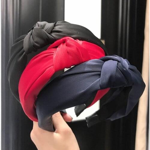 Top Fashion Solid Women Summer Hairbands Casual Brand Cute Girls Hair Hoop Hair Ties Lady Adult Color Hair Accessories Headband