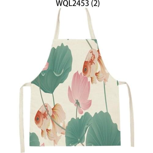 Fashion Cute Beauty Surfing The Beach Apron Sleeveless Home Cooking Kitchen Apron Chef Wearing Adult Bib Antifouling Anti-Greasy