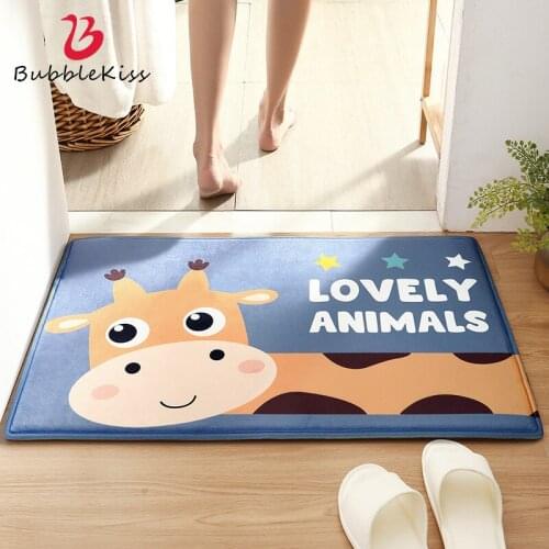 Bubble Kiss Cartoon Carpet Cute Animal Home Decor Rugs Living Room Non-Slip Floor Door Mat Bathroom Absorbent Carpets Area Rug