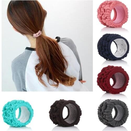 3PCS Scrunchie Elastic Hair Bands Women Girls Mix Colors Ponytail Holder Hair Rope Rubber Band Headband Hair Accessories