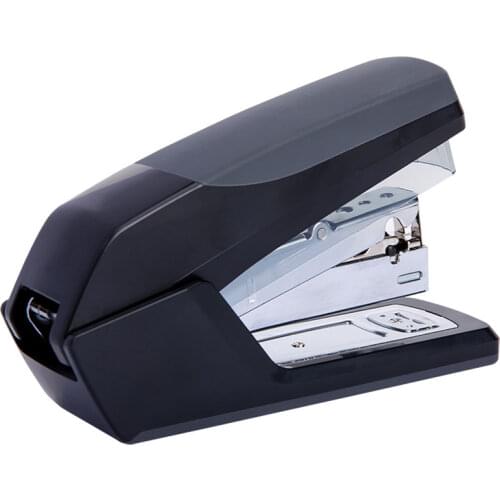 Manual Desktop Stapler, 20 Sheet Capacity, Standard Paper Stapler Binding One Touch Stapler Office Supplies- Black, White