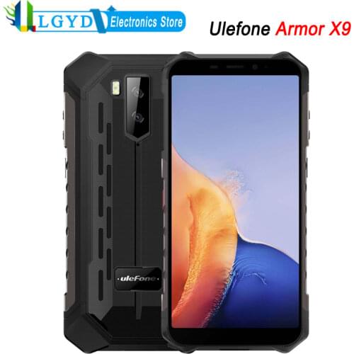 Ulefone Armor X9 Rugged Phone 3GB RAM 32GB ROM Waterproof Dustproof Shockproof Android 11 MT6762V/WD Helio A25 Octa Core 5000mAh