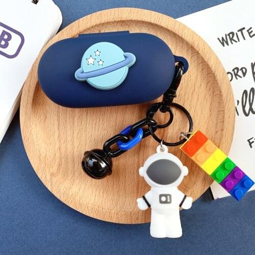 Cute cartoon Earphone Cases for OnePlus Buds Z TWS Case silicone shell with Astronaut Planet Keychain Cover for OnePlus Buds Z