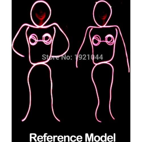 Glow Party Supplies EL Products EL Costumes LED Suit Cold Light Clothing for Dance Fashion Show