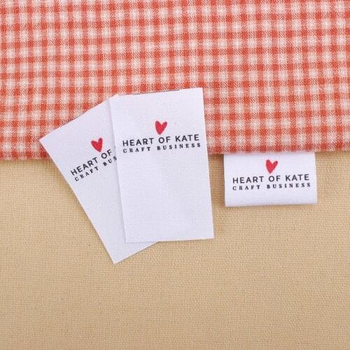 Custom Clothing Labels - Name Tags , Personalized Brand,Organic Cotton Tags, Printing Labels, Clothing Labels Made (MD0147)
