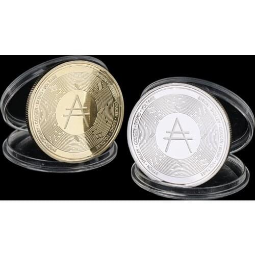 Gold Ada Cardano Crypto Coin Cryptocurrency Collectible Great Gift Silver Coin