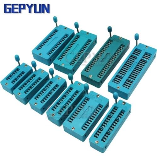1pcs 2.54MM IC lock seat socket Test Universal ZIF sockets 14Pin 16Pin 18Pin 20Pin 24Pin 28Pin 14P 16P 18P 20P 24 28P IC socket