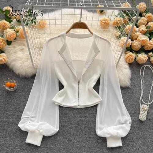 Женские рубашки с длинным рукавом Dazzle Ages China At AliExpress