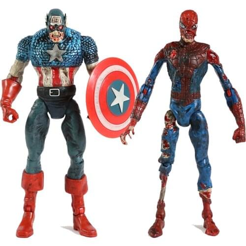 Marvel Zombie Captain America PVC Action Figure Collectible Model Toy