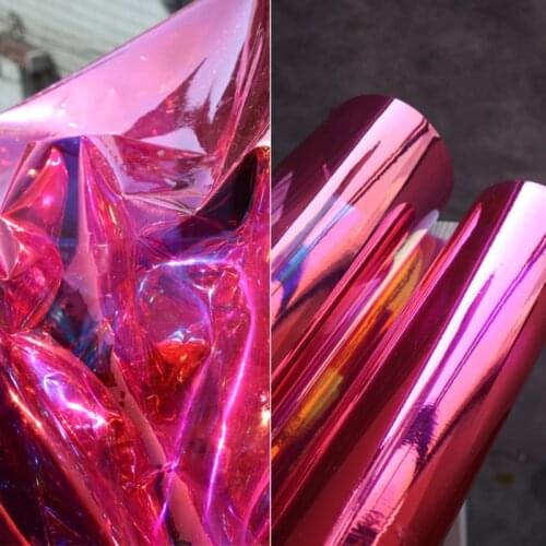 0.4mm TPU Fabric Fluorescent Violet PVC Waterproof DIY Reflective Clothes Coat Raincoat Bags Decor Plastic Designer Fabric