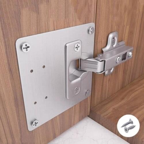 Furniture Hardware Accessories Hinge Repair Plate Rust Resistant Stainless For Cabinet Furniture Drawer Window Stainless Steel