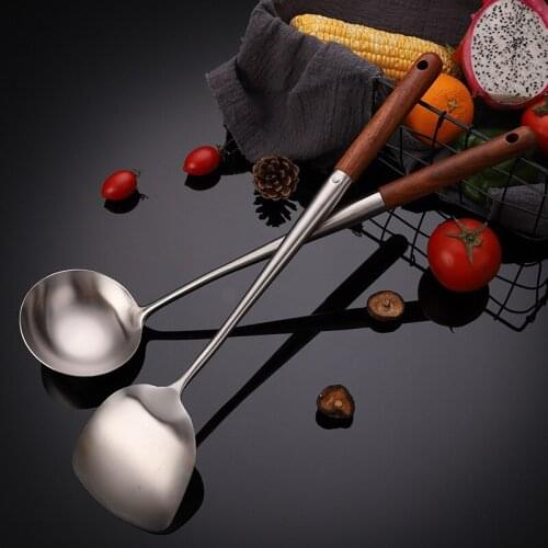 MHNTLOS Stainless Steel Scoop Filter Grease Spoon Colander Spoon Soup Oil Separation Cooking Colander Tools Kitchen Gadgets Set