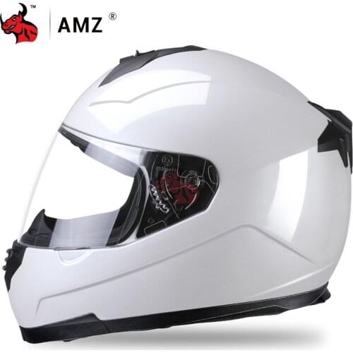 AMZ Motorcycle Full Helmet Men Off-Road Racing Motorbike Helmet Casco De Moto Safety Motocross Riding Helmet DOT Certification