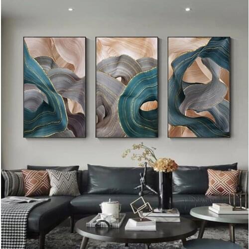 Nodic Canvas Painting Flickering Ribbon Posters and Prints Wall Pictures for Living Room Bedroom Decorative Art Poster