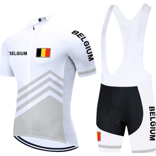 BELGIUM Team Vetements Cycliste Hommes Cycling Jersey Sets Bike Shorts Ropa Ciclismo Summer BICYCLING Maillot Clothing Hombre