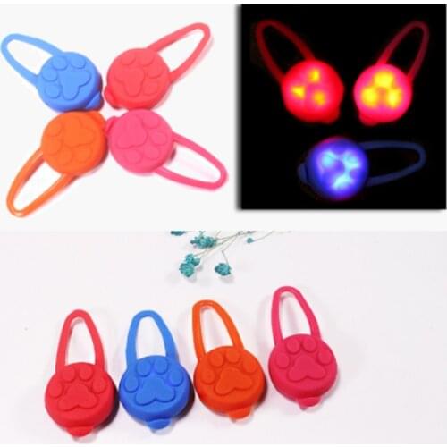 Pet Dog Night LED Flashlight Dog Cat Collar Glowing Pendant Safety Pet Leads Necklace Luminous Bright Decoration Collars For Dog