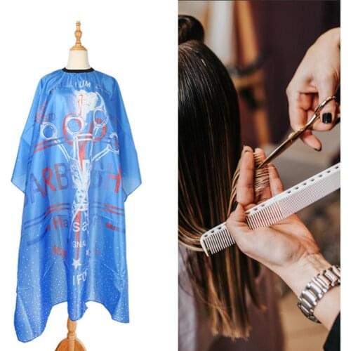 Hair Dresser Supplies Hairdresser Gown Daily Hair Cape Comfortable Waterproof Synthetic Hair Dresser Apron for Adult