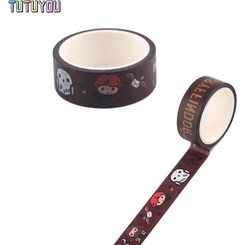 PC2496 1pcs Wizard Students Cute Cartoon Washi Tape DIY Scrapbooking Label Tape Student Stationery Gift