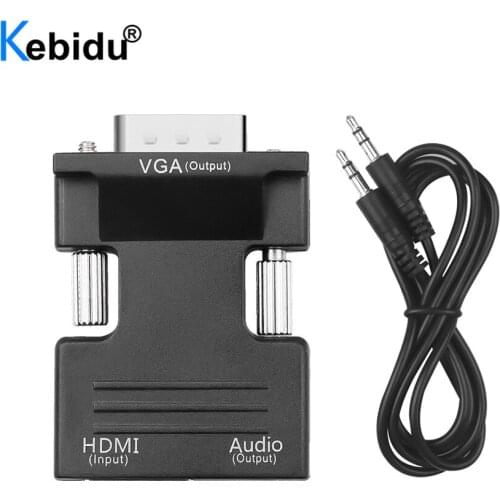 Female To Male HDMI-compatible VGA Converter With Audio Cable Adapter Support 1080P Signal Output Convertor For HDTV PS3