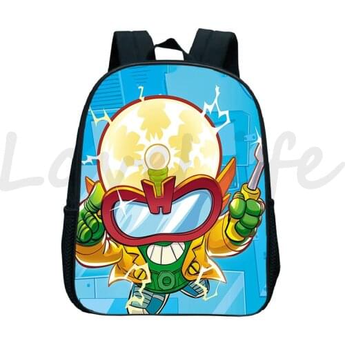 Super zings Backpacks 3D Cartoon Super things School Backpack Mochila Children Boys Girls Waterproof kindergarten School Bags