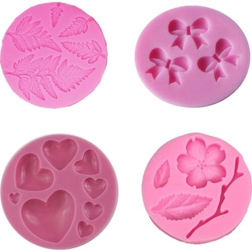 Hot Sale 1pc 3D Silicone Mold Baby Series Flower DIY Cake Baking Mold Fondant Cookie Chocolate Soap Mold Kitchen Bakeware