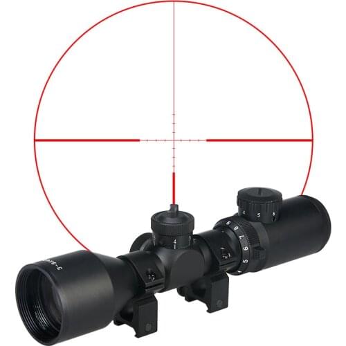 PPT Tactical accessories 3-9x42 red optics rifle scope with scope mount 20mm and scope covers for hunting GZ1-0274
