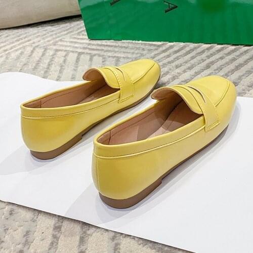 Spring designer shoes womens high-quality leather flat shoes womens loafers womens shoes Zapatos De Mujer