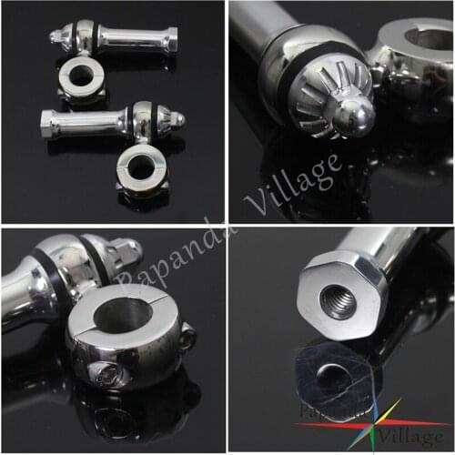 Aluminum Polish Motorcycle 1" 25mm Handlebar Riser Flanders Handlebar Clamp For Harley Honda Triumph Sportster Dyna Chopper