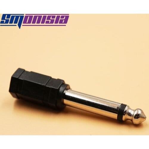 Smonisia 100pcs Jack 6.35 mono 6 corners AUDIO CONNECTOR&ADAPTER 6.35MM MONO PLUG TO 3.5 STEREO/MONO JACK