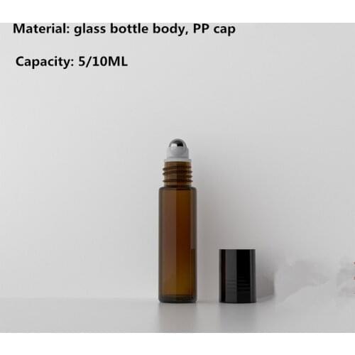 [12 pieces] 5/10ml Ball Bottle Glass Bottle Perfume Essential Oil Bottled Cosmetic Packaging Material