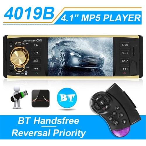 4019B 1din Car Radio 4.1" Bluetooth Autoradio Stereo MP5 Player AUX USB FM Backup Camera Auto Audio Car Multimedia Player