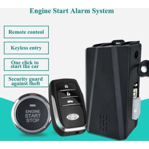 Smart Key PKE Car Alarm Passive Keyless Entry Car System Engine Start Stop Push Button Remote Starter Shock Sensor X5 home safe