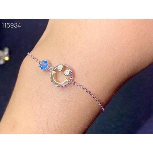 Natural topaz bracelet, heart-shaped gemstone, simple style, special price, 925 sterling silver