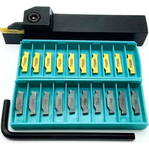 TTER1616 TTER2020 3T20 TTER2020-2T17 Tool holder for 10pcs carbide inserts TDC2 TDC3 TDC4 TT9030 TT9080 CNC lathe slotting tool
