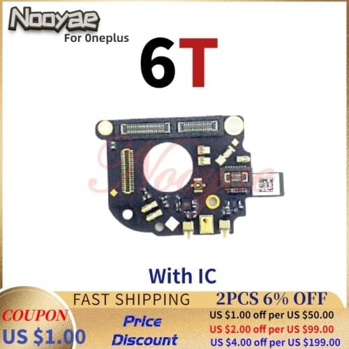 For Oneplus 1+ 6T A6010 A6013 Microphone Module Flex Cable Mic Connector Board With IC + Tracking