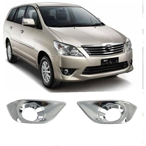 For Toyota INNOVA 2012-2014 high quality ABS chrome front fog lamp frame front fog lamp decorative bright frame