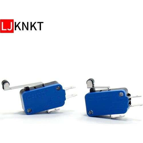 10PCS Durable Micro Limit Switch Roller waterproof Momentary Durable 10A 250V Microcurrent High temperature resistant