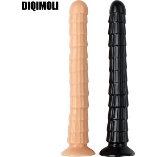 35*5CM Overlength Dildos Soft Anal Plug Sex Toys Healthy Anal Dilator Big Penis with Suction Cup 13.7 Inch Super Long Phallus
