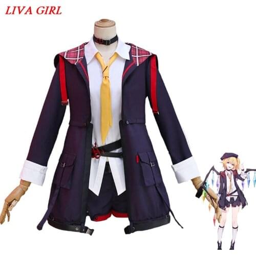 Flandre Scarlet TouHou Project Cosplay Flandre Scarlet cosplay costume coat shirt skirt socks hwlloween costumes for women