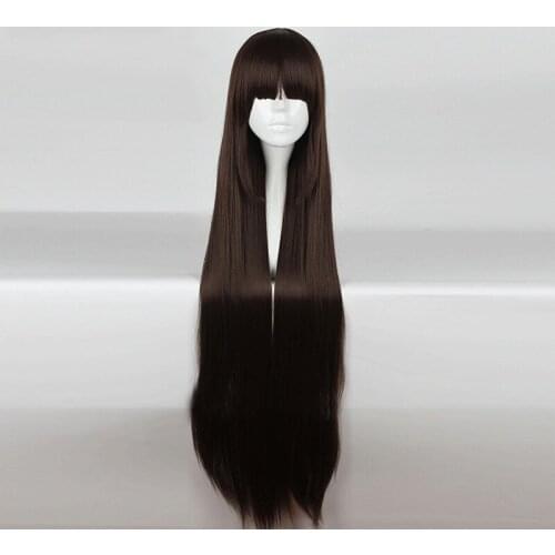 Japanese Anime Love Live Sunshine Cosplay Headwear Dia Kurosawa Cosplay 80cm/31.5inch Long Black Cosplay Synthetic Hair