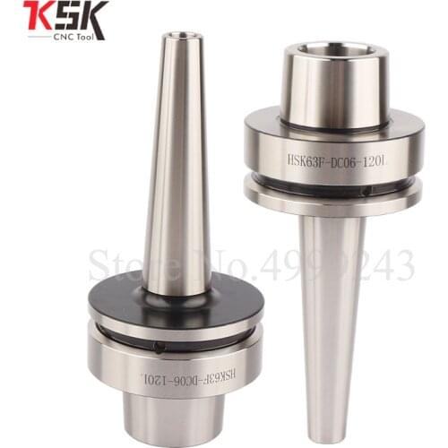HSK63A-DC12-120L HSK63 DC6 DC8 DC12 precision slim collet chuck,HSK63A shank, Collet chuck tool holder, DC collet chuck