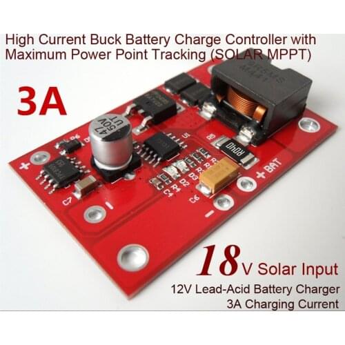 MPPT Solar Charger Controller 3A For 12V lead acid Battery