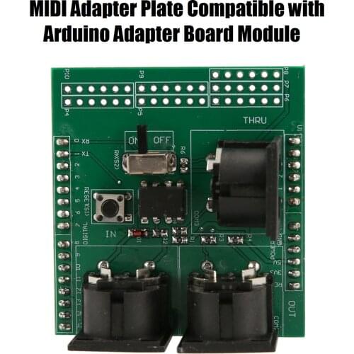 MIDI Shield Musical Breakout Board Instrument Digital Interface MIDI Adapter Plate Compatible for Arduino Adapter Board Module