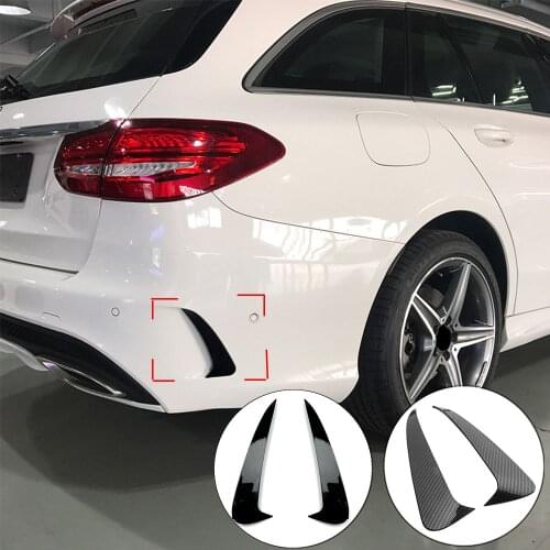 Rear Bumper Spoiler Side Canard for Mercedes Benz C ClassTravel Edition S205 Estate C180 C200 AMG car sticker modification