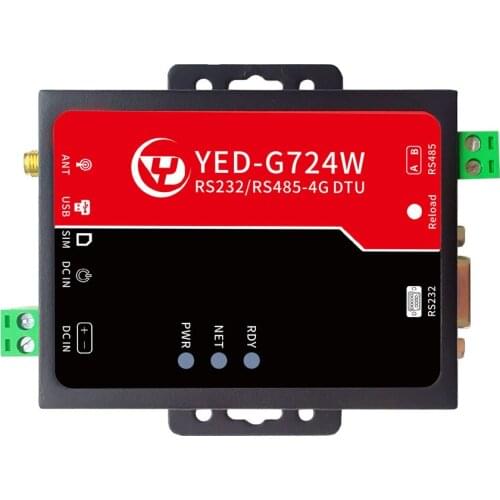 Industrial grade CAT1 4G DTU module RS485 / 232 data TCP / UDP / transparent Internet network control device